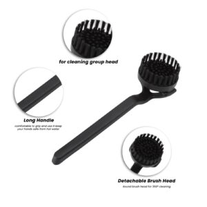 Topyond Detachable Cleaning Brush for 51mm 54mm Coffee Brewing Head Coffee Brush Coffee Grinder Brush Cleaner Coffee Tools High Pressure Steam Coffee Machine Grouphead Brush