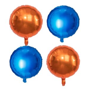 orange blue mylar balloons 18 inch foil balloons baby shower graduation birthday party supplies decoration pack of 20