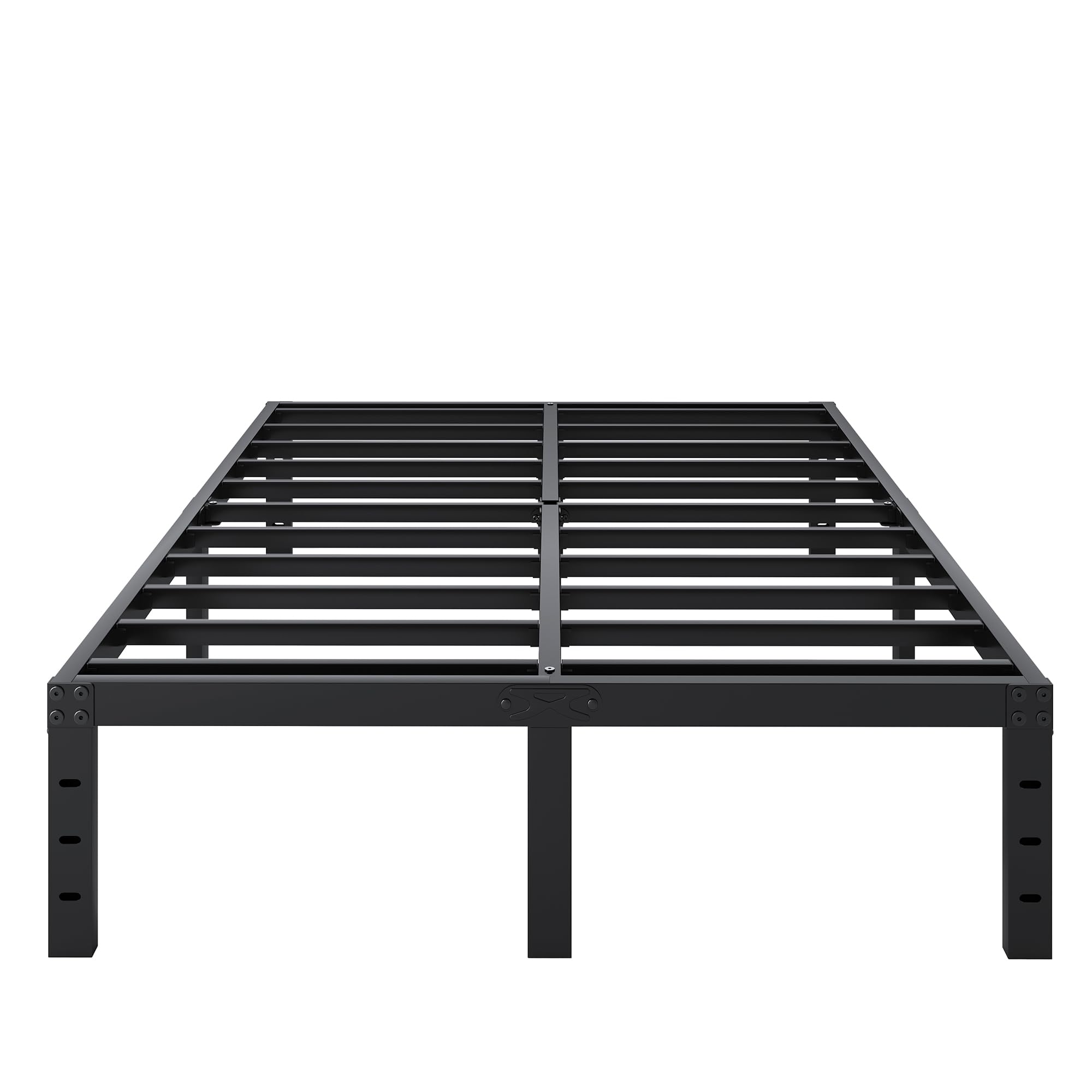 SHLAND Bed Frame Queen Size, 14 Inch Heavy Duty Metal Platform Bed Frame No Box Spring Needed, Mattress Foundation, Storage Space, No Noise, Easy Assembly