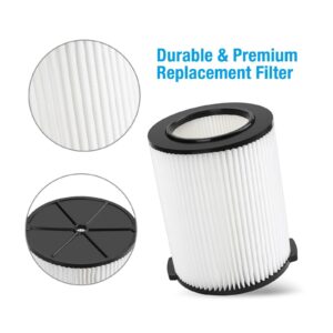 PkLbLr Washable Wet/Dry Vacuum Vac Pleated Filter VF4000 Replacement。Compatible for RIDGID, chenjunt3ao0