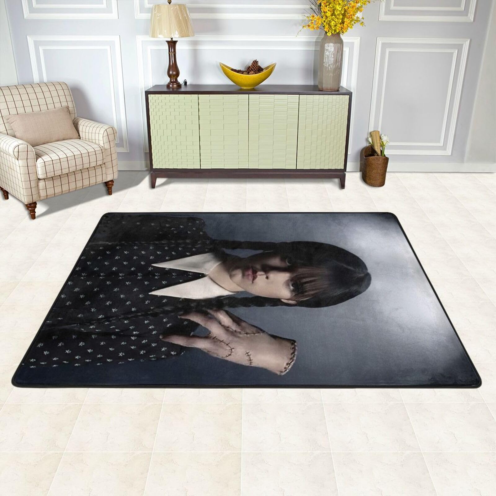 Anime Wednesdays Rug Super Soft Carpet Game Room Decor Area Rugs for Bedroom Living Room Home 36"X24"