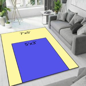 Osimiccp Gamer Rug for Boys Room 5'x7' Non-Slip Gaming Rug,Cool Graffiti Gaming Carpet for Bedroom Living Room Game Room Rug Decor