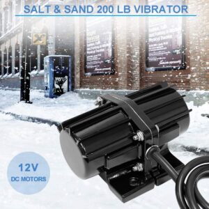 Hidalife Salt Spreader Vibration Motor 200LBS 72W 6A DC12V 4800rpm for Salt & Sand Spreaders Vibrator Parts and Concrete Mixer with 6Ft Long Cable