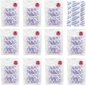 plateau elk oxygen absorbers for food storage 100cc, 110 pcs o2 absorbers food grade for mylar bags, canning, flour, wheat, oats and freeze dried foods - long term storage (11x pcs of 10)