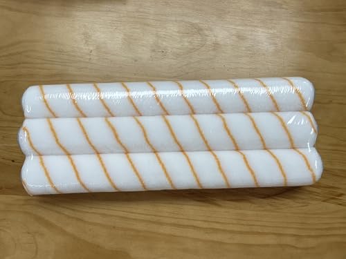 ROLLINGDOG 18" Paint Roller Covers - Large Paint Roller Sleeves for Ceiling,Wall,Floor,Decks Painting (Pack of 3,Polyester)