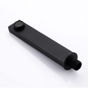 Modern Wall Mounted Bath Filler Spout Bath or Basin Spout Bathtub Faucet Spout Bath Tap-Black