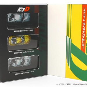 Kyosho 1/64 Initial D Cartoon Style Painting Edition, Set of 3, Complete Product