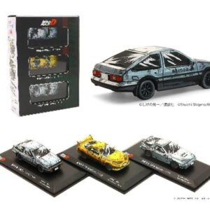 Kyosho 1/64 Initial D Cartoon Style Painting Edition, Set of 3, Complete Product