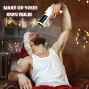 OUYOOLE Alcohol Shot Gun with 2 Cartridges Shotgun Tool Funny Gifts for White Elephant Bachelor Party Beverage Gun