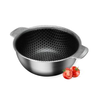 tri-ply nonstick 700ml 316 stainless steel mini stock pot/bowl - versatile for all cooking needs, compatible with induction and gas stoves