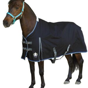 T TEKE Ultimate Turnout Sheet for Horses, 1050D Ballistic Nylon Outer, No Filling