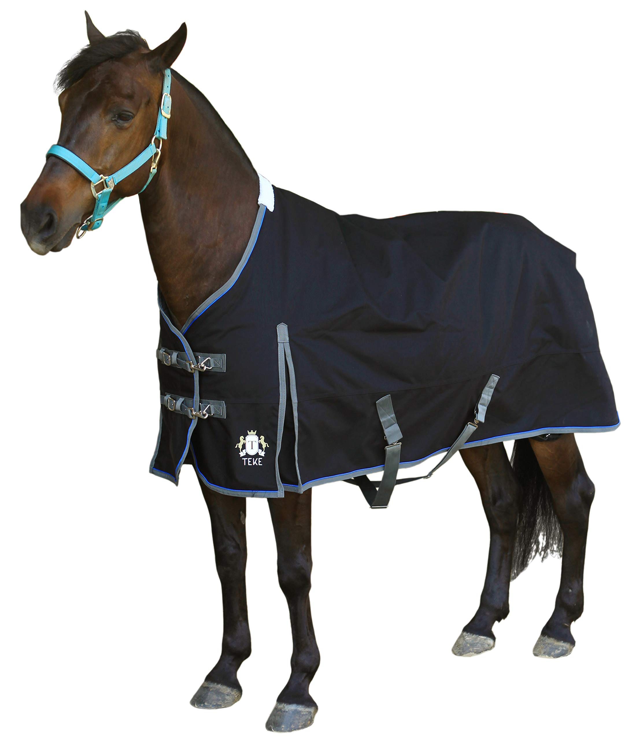 T TEKE Ultimate Turnout Sheet for Horses, 1050D Ballistic Nylon Outer, No Filling