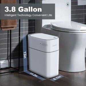 JOYBOS 2Pack Sensor Bathroom Trash Can with Lid