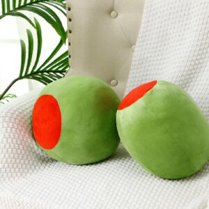 beeveer christmas decorative gift cute olive plush pillow kawaii fruit hugging plushies soft novelty toy cushion seat xmas decor for kids girl home