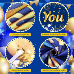 We Appreciate You Decorations Blue Gold Appreciate You Banner Yard Sign with 18 Pcs Balloons Thank You for All You Do Banner Employee Staff Appreciation Gifts Teacher Doctor Appreciation Party Decor