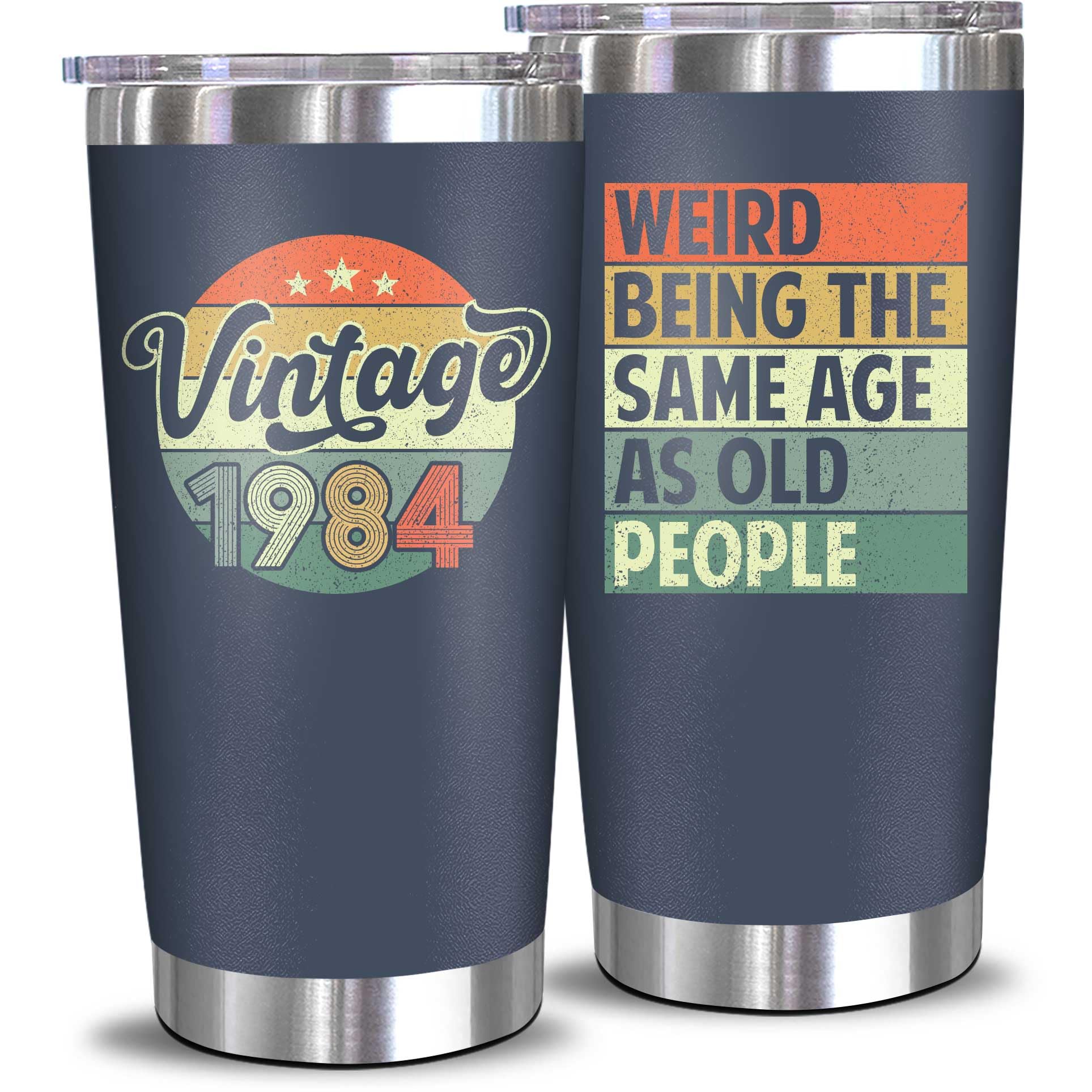 NewEleven 40th Birthday Gifts For Men Women - 1984 40th Birthday Decorations For Men Women - Gifts For Men Women Turning 40-40 Year Old Gifts For Men, Women, Mom, Dad, Wife, Husband - 20 Oz Tumbler