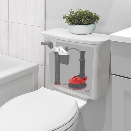 Korky 3070BP Large 3" 2X High Performance Universal Toilet Flapper, Red