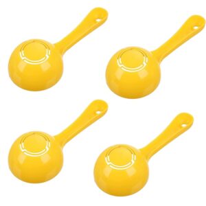 4 pcs rice paddle scoop mold for rice ball making, non-stick sushi mold rice ball scooper rice spatula kitchen gadge yellow for home kitchen restaurant sushi making rice and potato servers