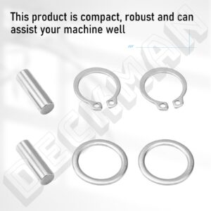 DECKMAN Left and Right Metal Ratchet Gear & Sweeper Gears & PINS & Washer, Compatible with Groundwork LW0103-50, Brinly-Hardy Models STS-420, STS-42, STS-426, STS-427