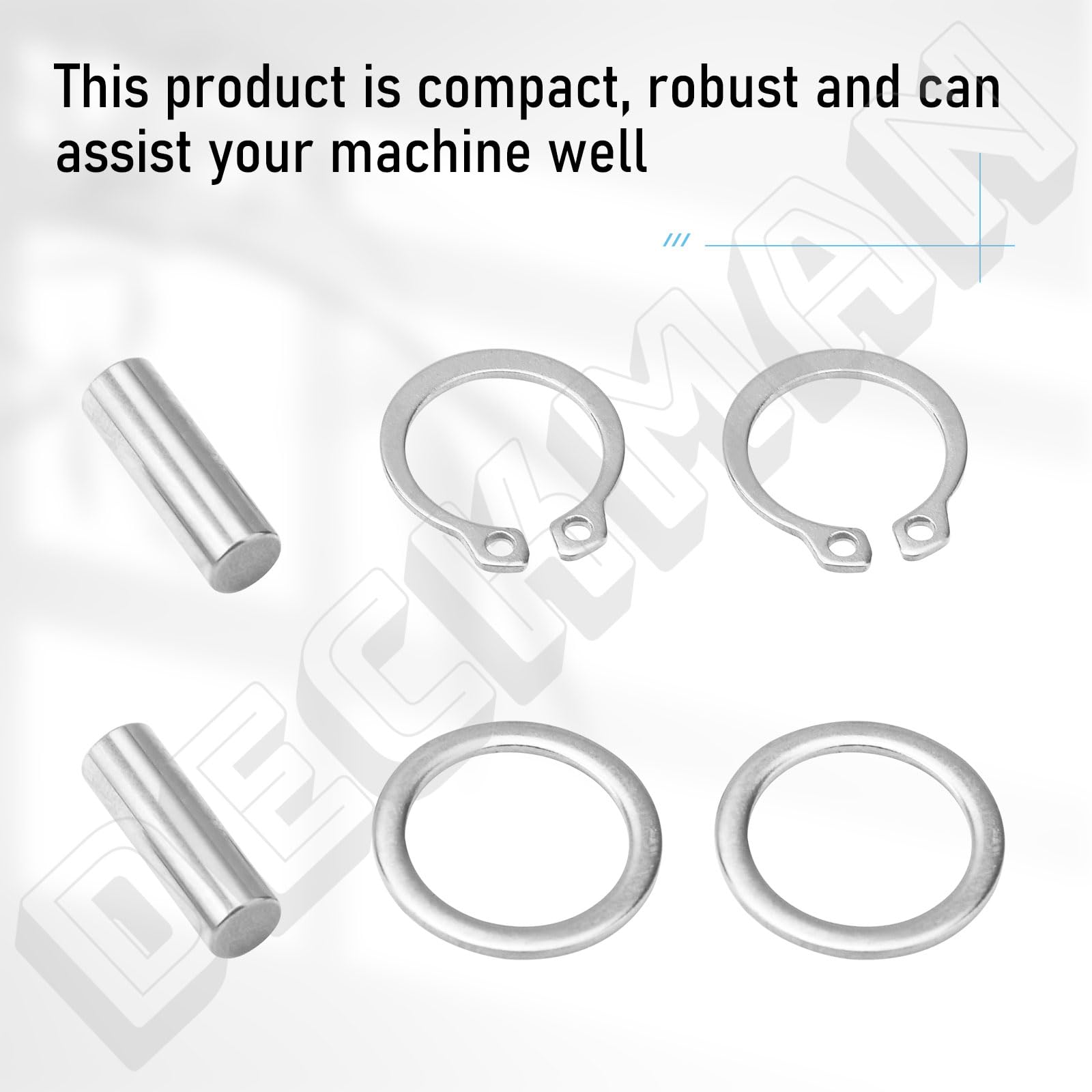 DECKMAN Left and Right Metal Ratchet Gear & Sweeper Gears & PINS & Washer, Compatible with Groundwork LW0103-50, Brinly-Hardy Models STS-420, STS-42, STS-426, STS-427