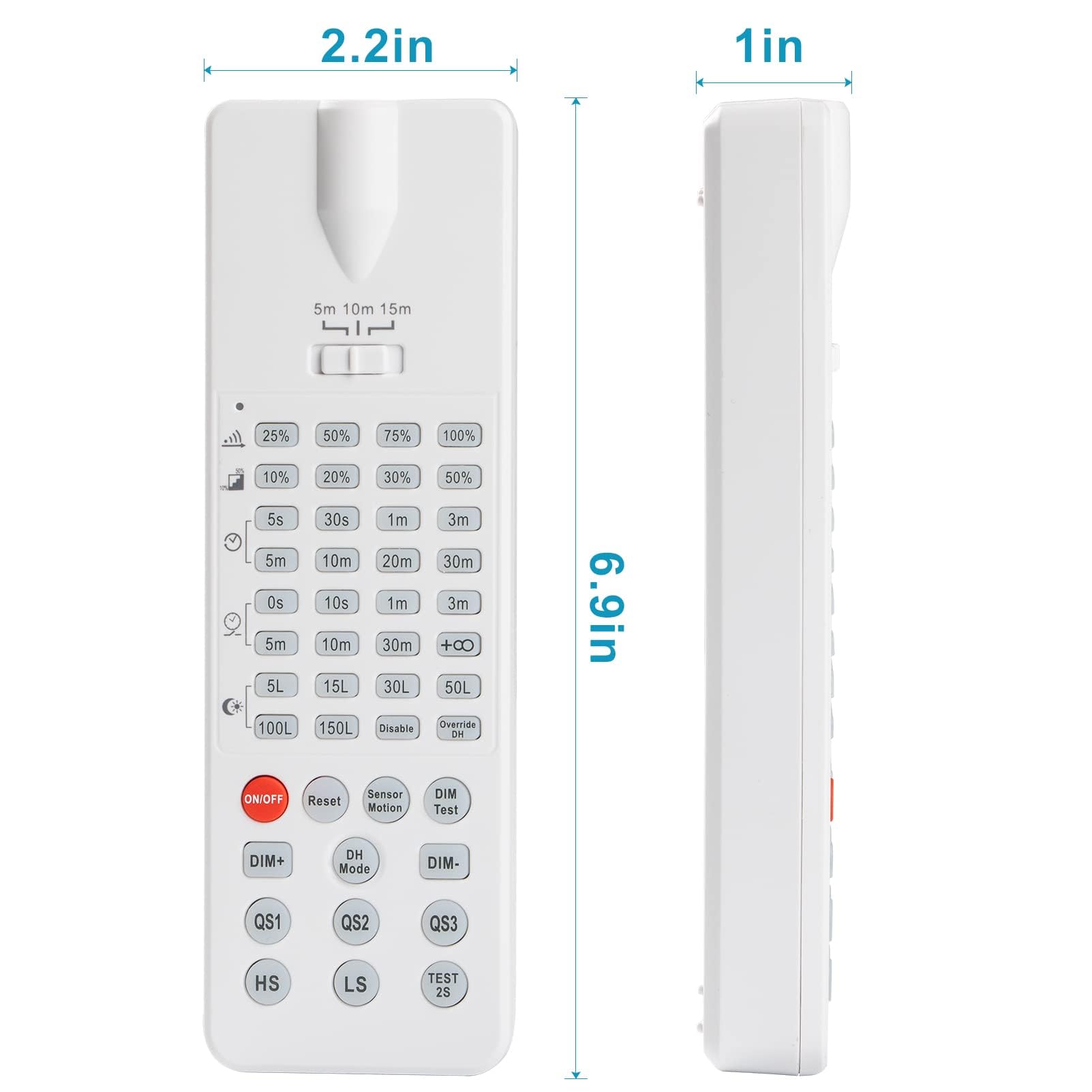 ACOHOOK Remote Control for LED Linear High Bay Light with Motion Sensor AHB-IR-2