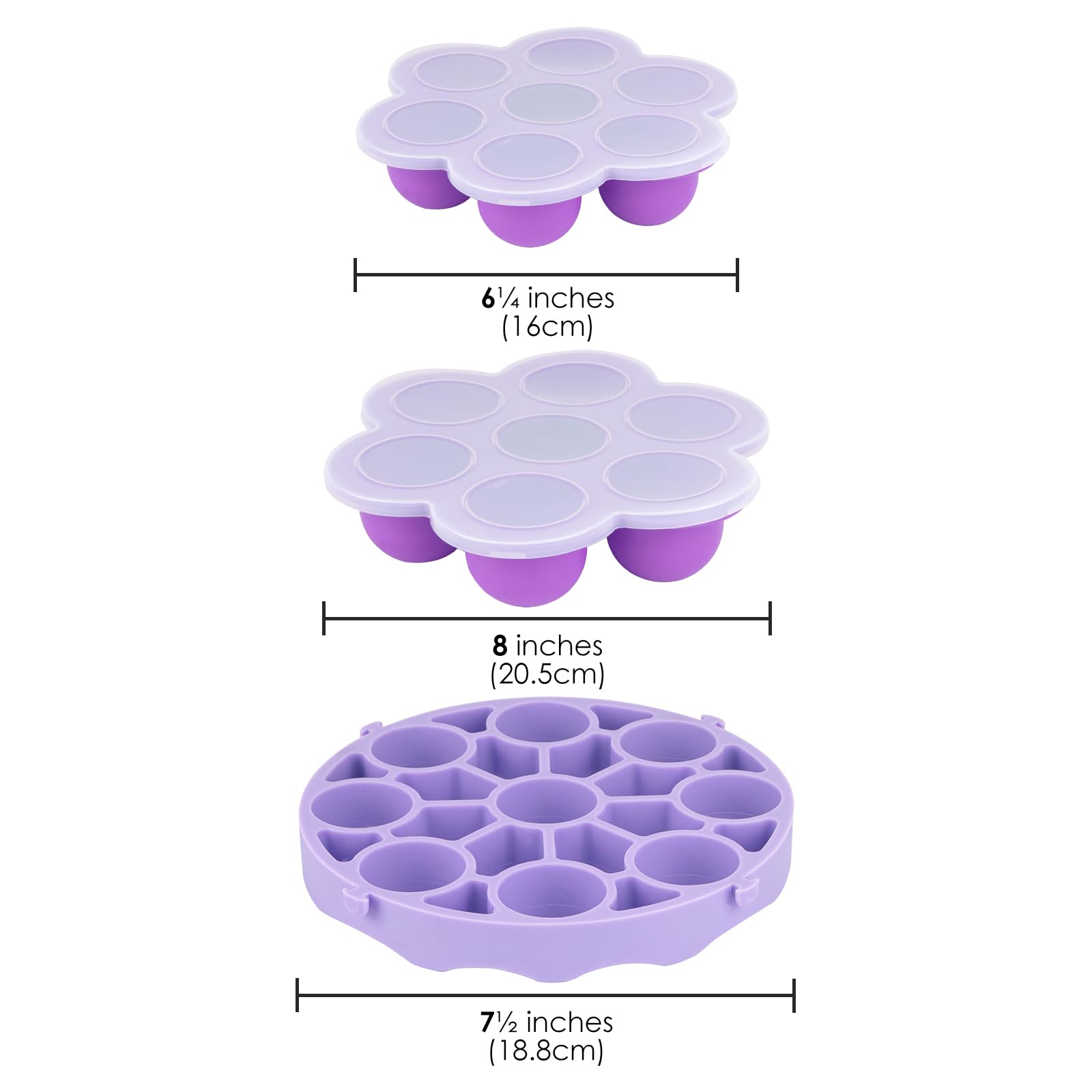 SHIDOW Silicone Egg Bites Molds for Instant Pot Accessories, Fit Instant Pot 5,6,8 qt Pressure Cooker, Silicone Egg Mold for Home Pressure Cookers Kitchen Restaurant.