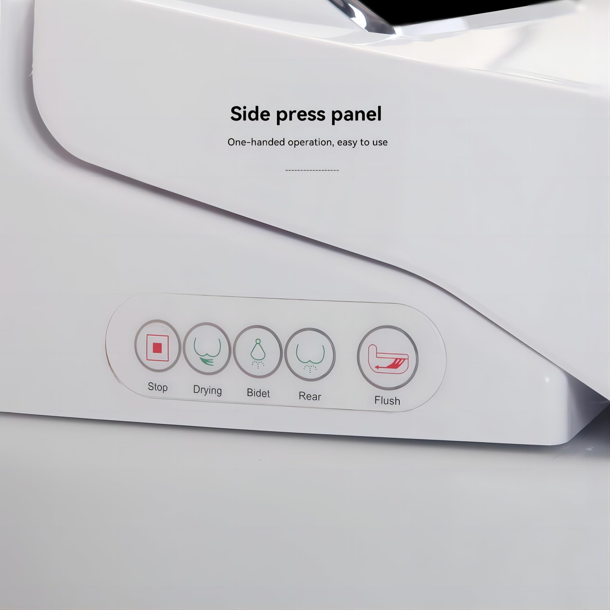 Automatic Flushing, Manual Flipping, Modern Classic Elongated with Dryer, Warm water, Foot Sensor Operation, Heated Bidet Seat, Tankless Smart Toilet with LED Display