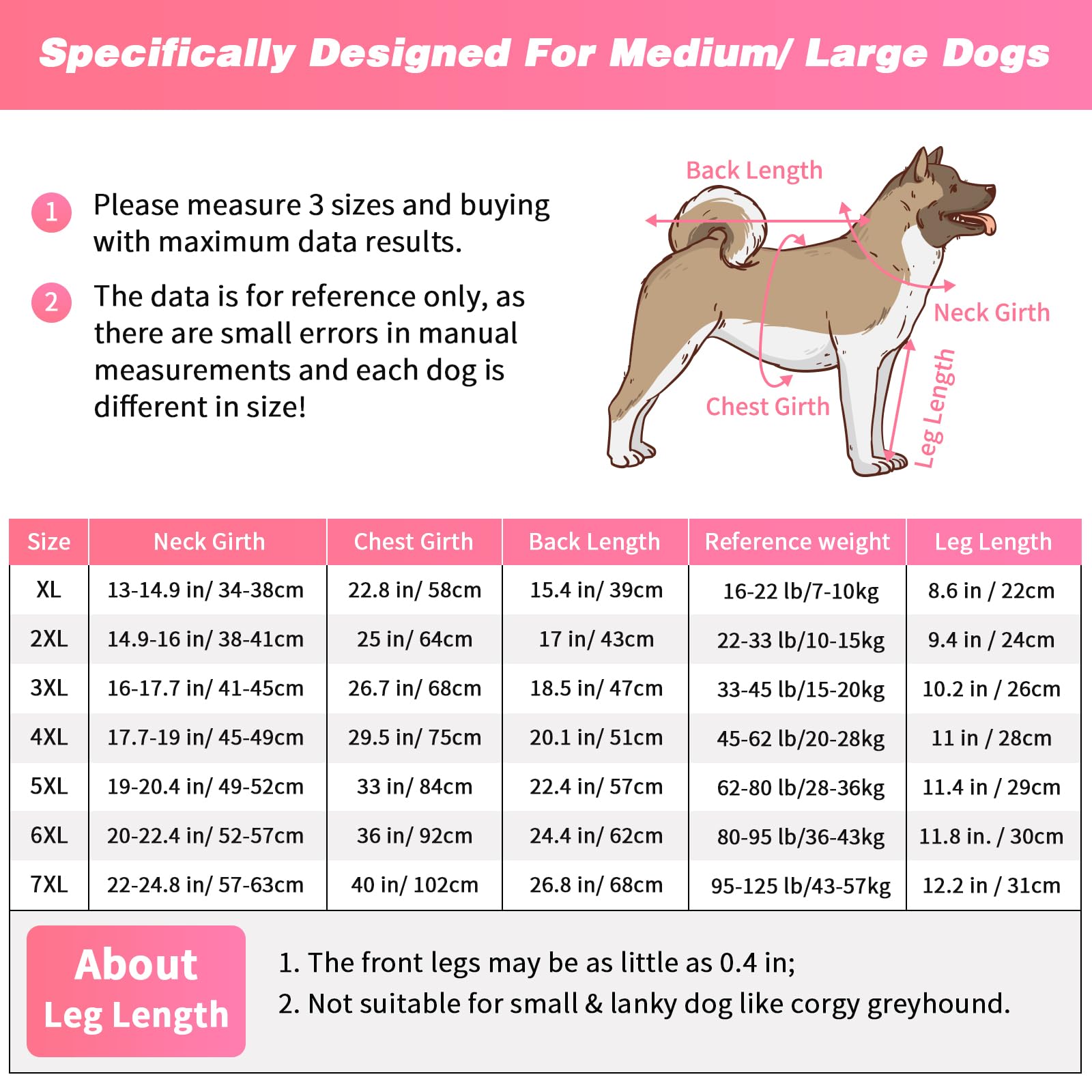 FHTONGE Dog Surgery Recovery Suit, 2 Pcs Dog Onesie Surgical Suit for After Neuter Spay Abdominal Wounds Protector, Snugly Long Anti-Licking Sleeve Dog Pajamas for Shedding Skin Disease Medical 5XL