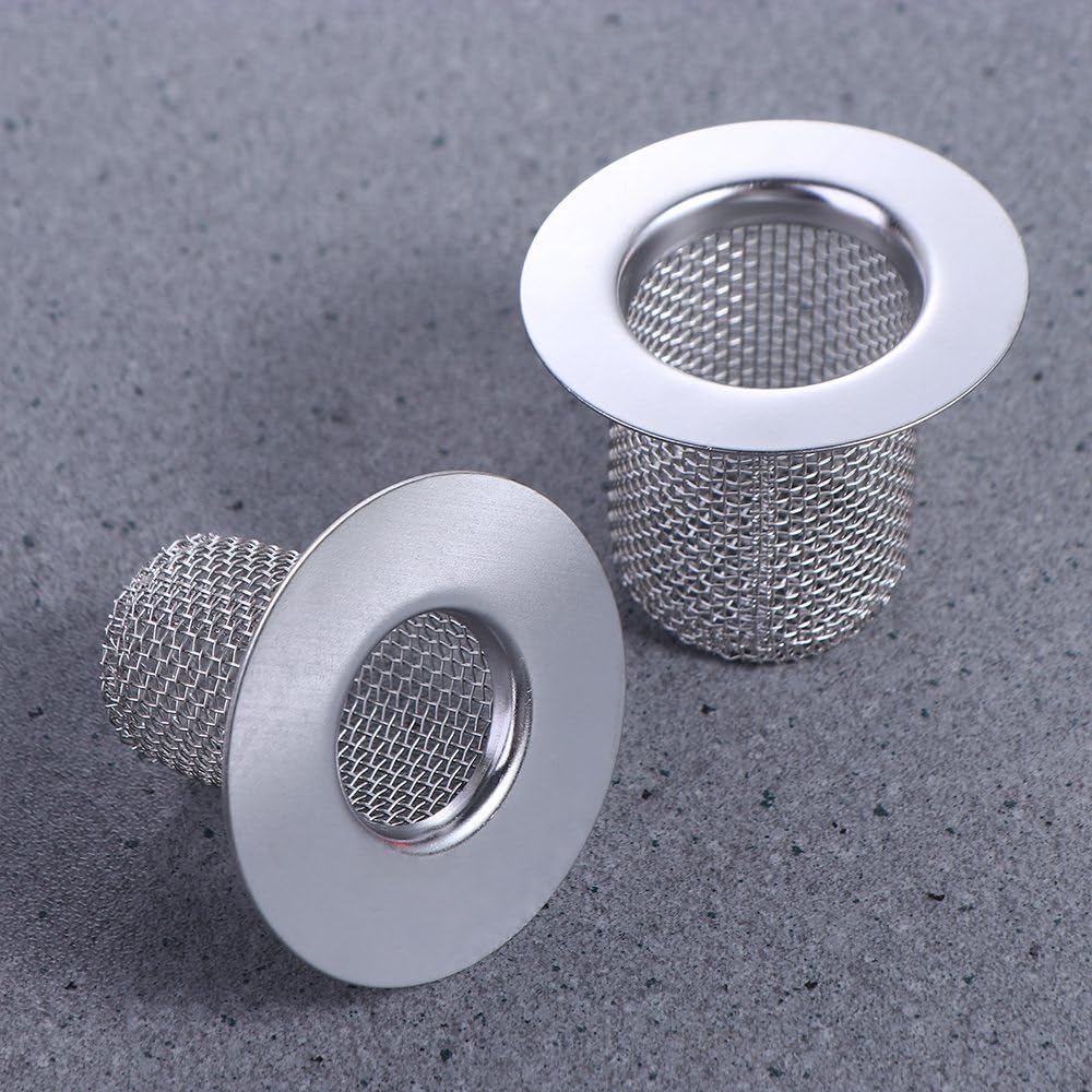 Multifunctional Stainless Steel Floor Drain Filter Mesh, Sink Drain Strainer, Anti-Clog Slag Strainer Hair Catcher for Bathtub Sink(5.5x3.5x8cm)