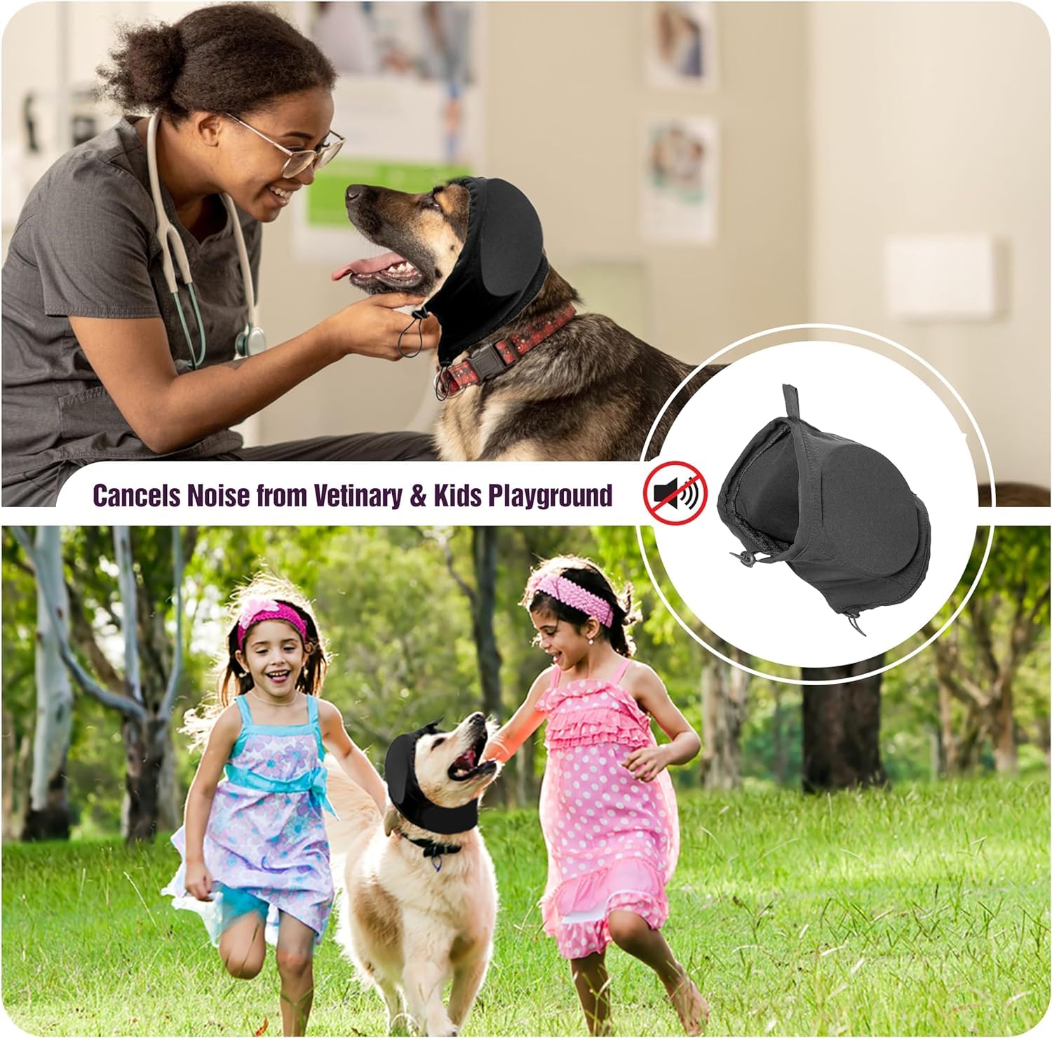 Dog Ear Muffs for Noise Protection, Dogs Noise Cancelling Headphone Dog Ear Safety Hearing Protection Small