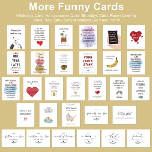 Mulbozy Funny Wedding Day Card for Husband Wife, To My Groom Bride On Our Wedding Day Card