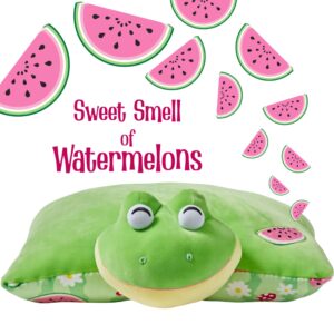 Pillow Pets - Sweet Scented Watermelon Frog Puff - Stuffed Animal - Plush