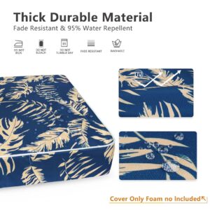 Porch Shield Outdoor Cushion Slipcovers Patio Chair Seat Cushion Covers Set 4 Waterproof Fade Resistant 22 x 20 x 4 inch, Autumn Sweet Talk