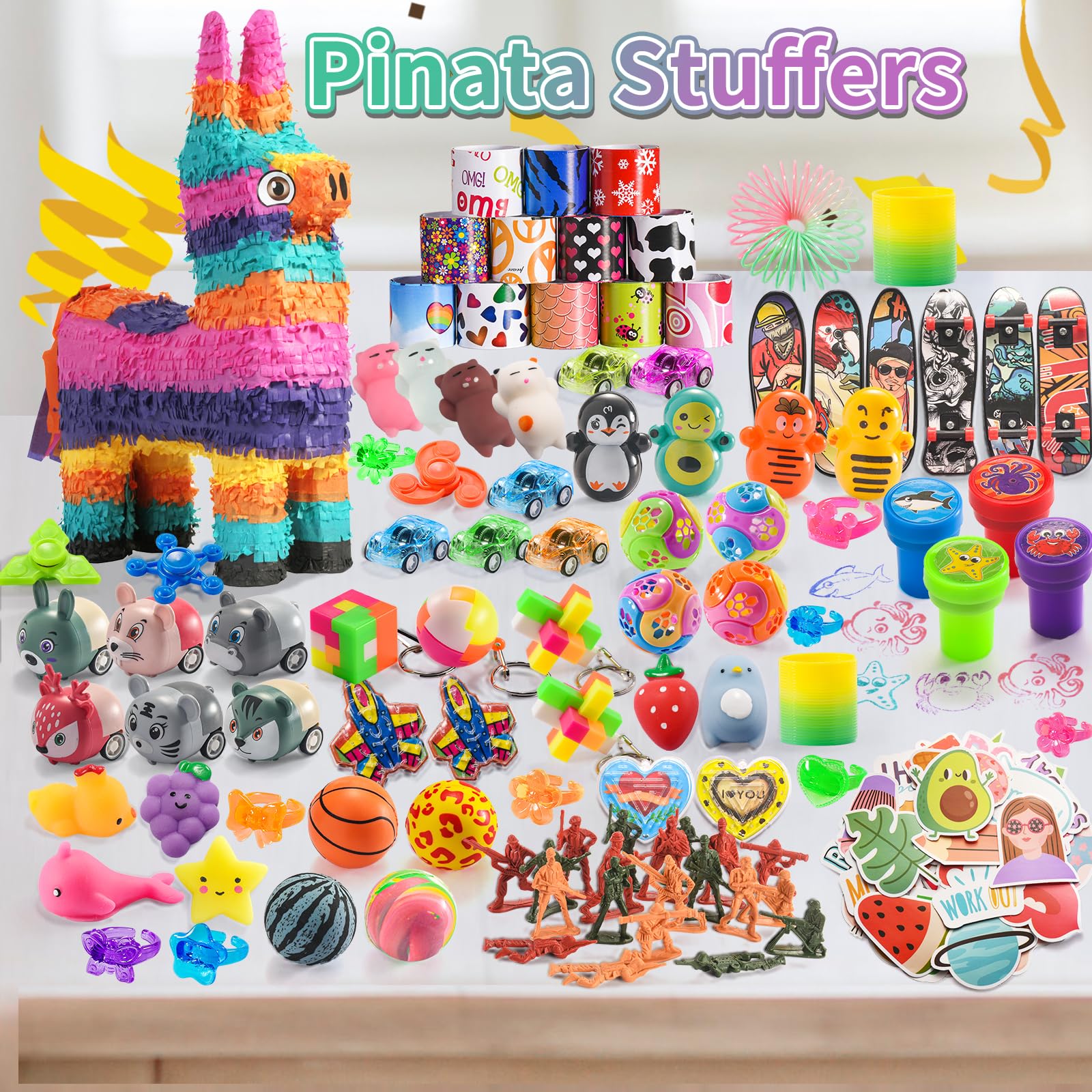 160 Pcs Party Favor Goodie Bags Stuffers for Kids, Prize Box Toys for Kids Classroom, Treasure Chest for Kids Prizes, Little Bulk Toys for Pinata Stuffers, Birthday Gift Fillers for Kids 4-8 8-12 3-5