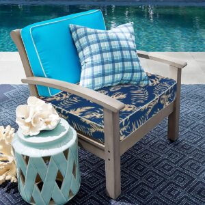 Porch Shield Outdoor Cushion Slipcovers Patio Chair Seat Cushion Covers Set 4 Waterproof Fade Resistant 22 x 20 x 4 inch, Autumn Sweet Talk