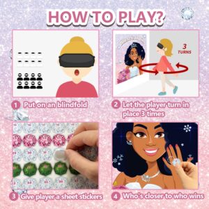 Bridal Shower Bachelorette Party Games, Pin The Ring on The African American Bride Game Bridal Shower Wedding Engagement Party Games Girls Night - 56 Guests