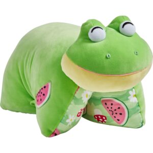 pillow pets - sweet scented watermelon frog puff - stuffed animal - plush