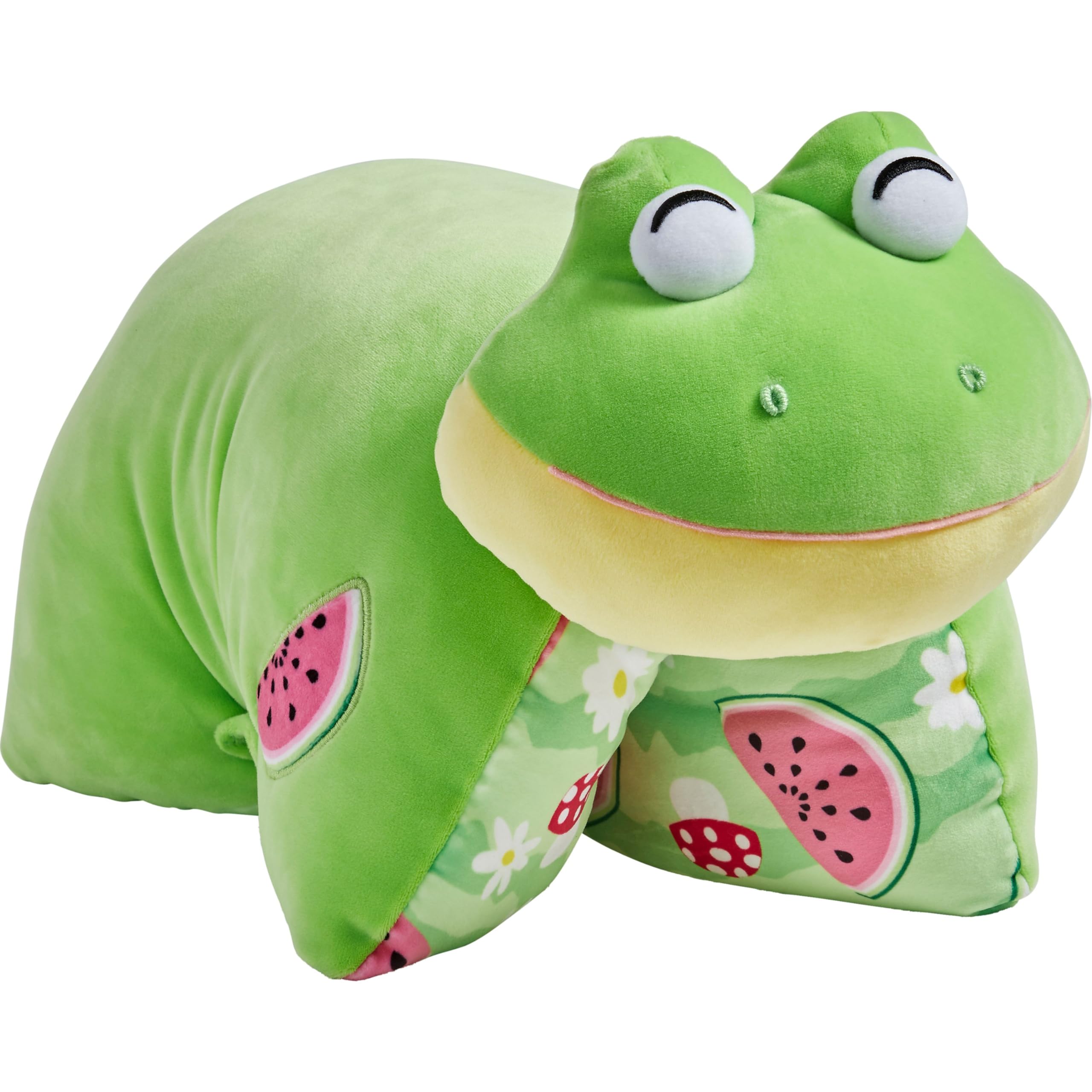 Pillow Pets - Sweet Scented Watermelon Frog Puff - Stuffed Animal - Plush