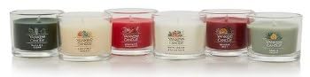 Yankee Candle Holiday 6 Pack 1.3oz Candle Set, Balsam Cedar, Christmas Cookie, Sparkling Cinnamon, White Spruce and Grapefruit, Holiday Zest, Sage and Citrus