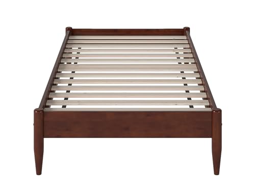 AFI, Pasadena 14" Twin XL Wood Basic Platform Bed Frame, Walnut