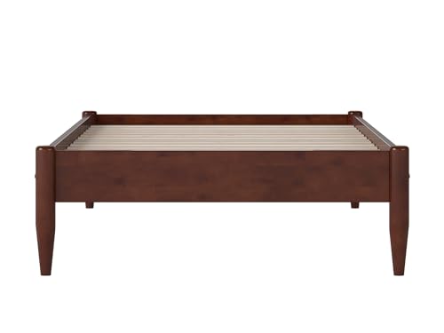 AFI, Pasadena 14" Twin XL Wood Basic Platform Bed Frame, Walnut