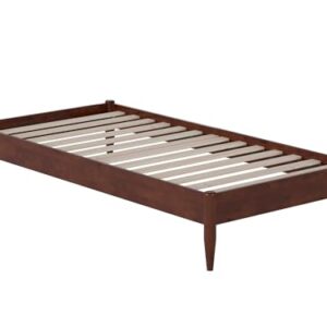 AFI, Pasadena 14" Twin XL Wood Basic Platform Bed Frame, Walnut