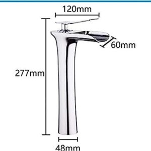 Kitchen Taps Basin Faucet Bath Waterfall Shower Faucet Bathtub Faucet Deck Mounted Brass Bathroom Faucets