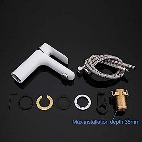 Kitchen Taps Kitchen Tap Kitchen Faucet New White Brass Bathroom Basin Faucet Hot and Cold Water Faucets Mixer Tap Sink Faucet Bath Sink Vanity Faucet