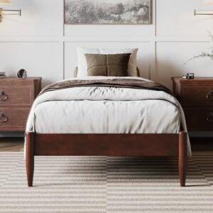 AFI, Pasadena 14" Twin XL Wood Basic Platform Bed Frame, Walnut