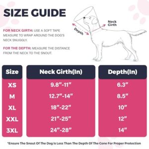 Ejona's furryfamily - Comfy Adjustable Dog & Cat Cone - Soft Dog Cone Collar Alternative After Surgery Large, Medium, Small - Dog Recovery Collar, M