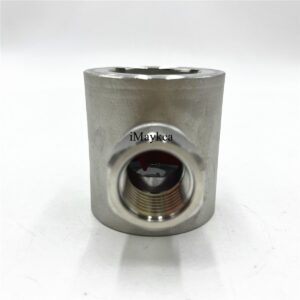 iMaykea 3/4" NPT DN20 Sight Glass Stainless Steel 304 Water Flow Indicator with Concentric PTFE Impeller