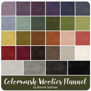 Bonnie Sullivan Woolies Flannel Color Wash Charm Pack 42 5-inch Squares Maywood Studio