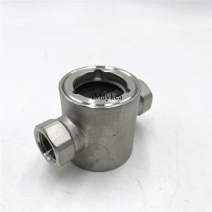 iMaykea 3/4" NPT DN20 Sight Glass Stainless Steel 304 Water Flow Indicator with Concentric PTFE Impeller