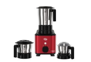 ultra metamix 3-jar metal body mixer grinder, 750-watts, 110v, red